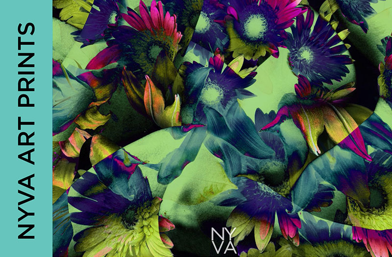 Floral MintBlossom by NYVA Art Prints